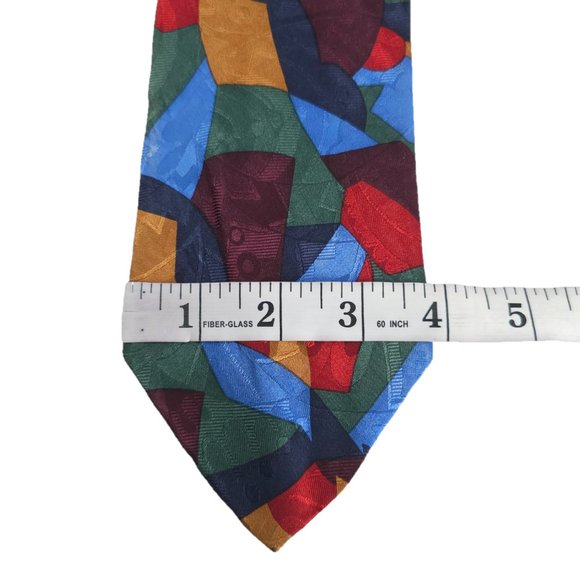 Abercrombie & Fitch Men Necktie Geometric All Silk 60x4 - NWOT - made in USA - Picture 4 of 5